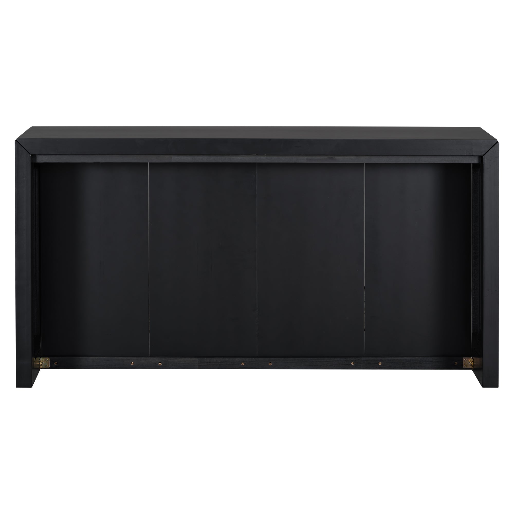 Acacia Wood Veneer Simple Entryway Table with Wavy Design,Suitable for