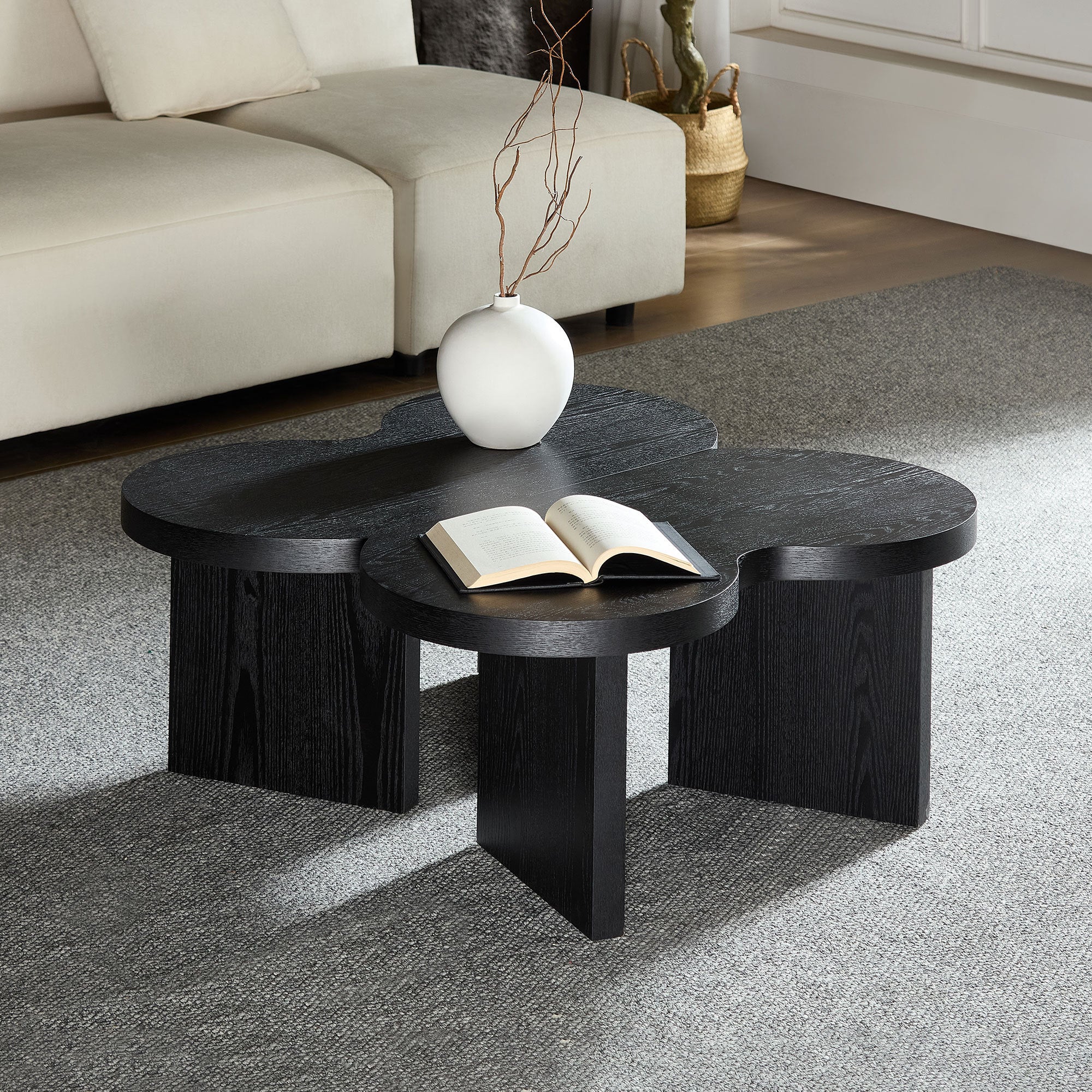 Modern Butterfly MDF Coffee Table, Used In Living Rooms, Bedrooms,