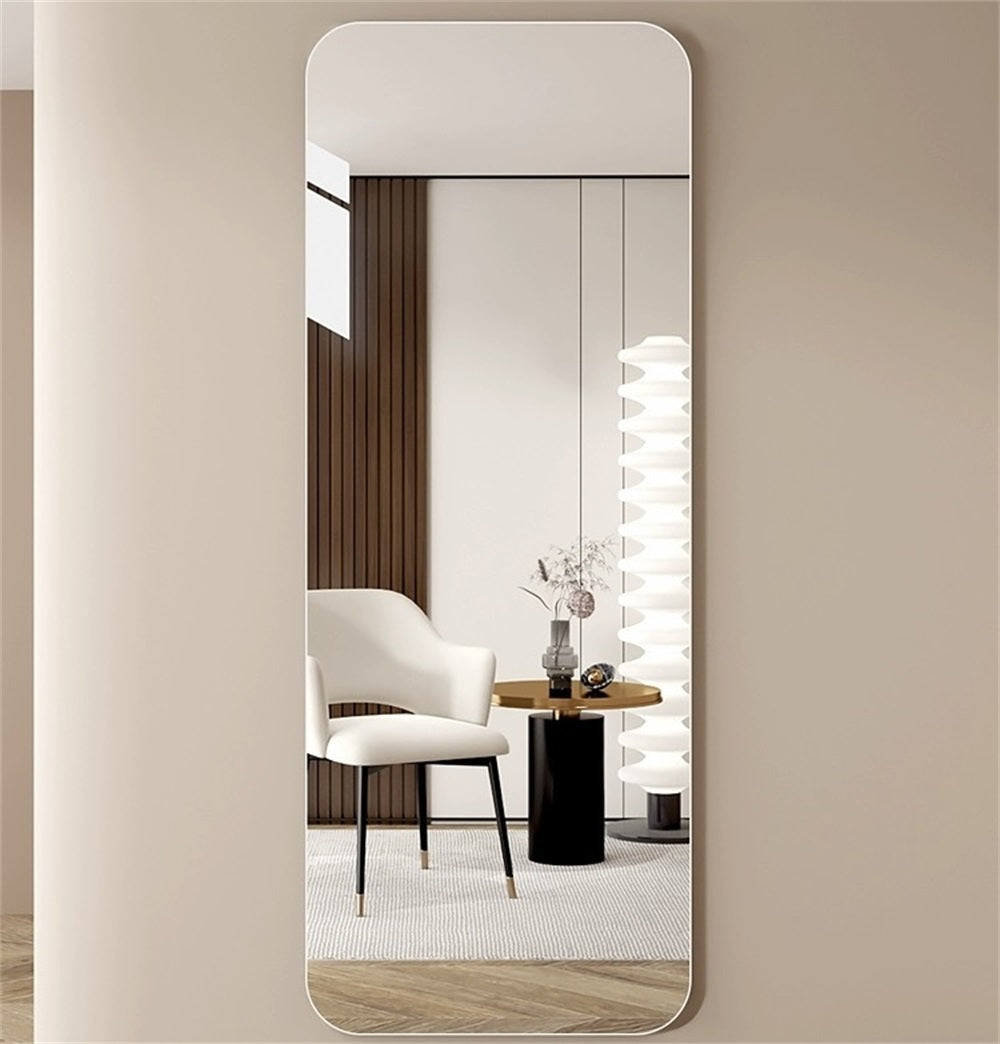 65'x 24' inch Full Body round corner mirror for Living Room Bedroom