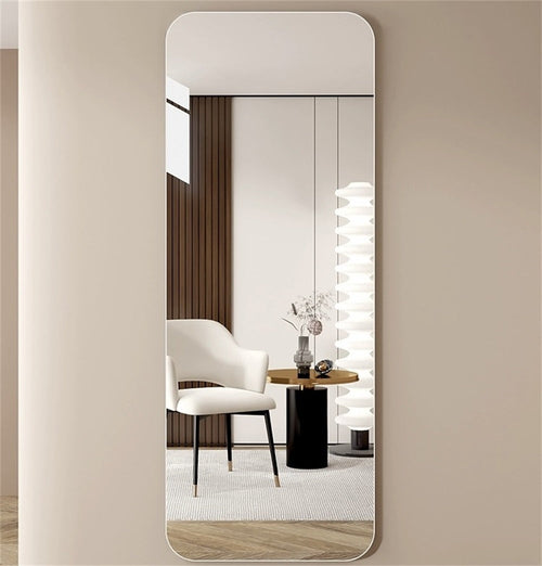 65'x 24' inch Full Body round corner mirror for Living Room Bedroom