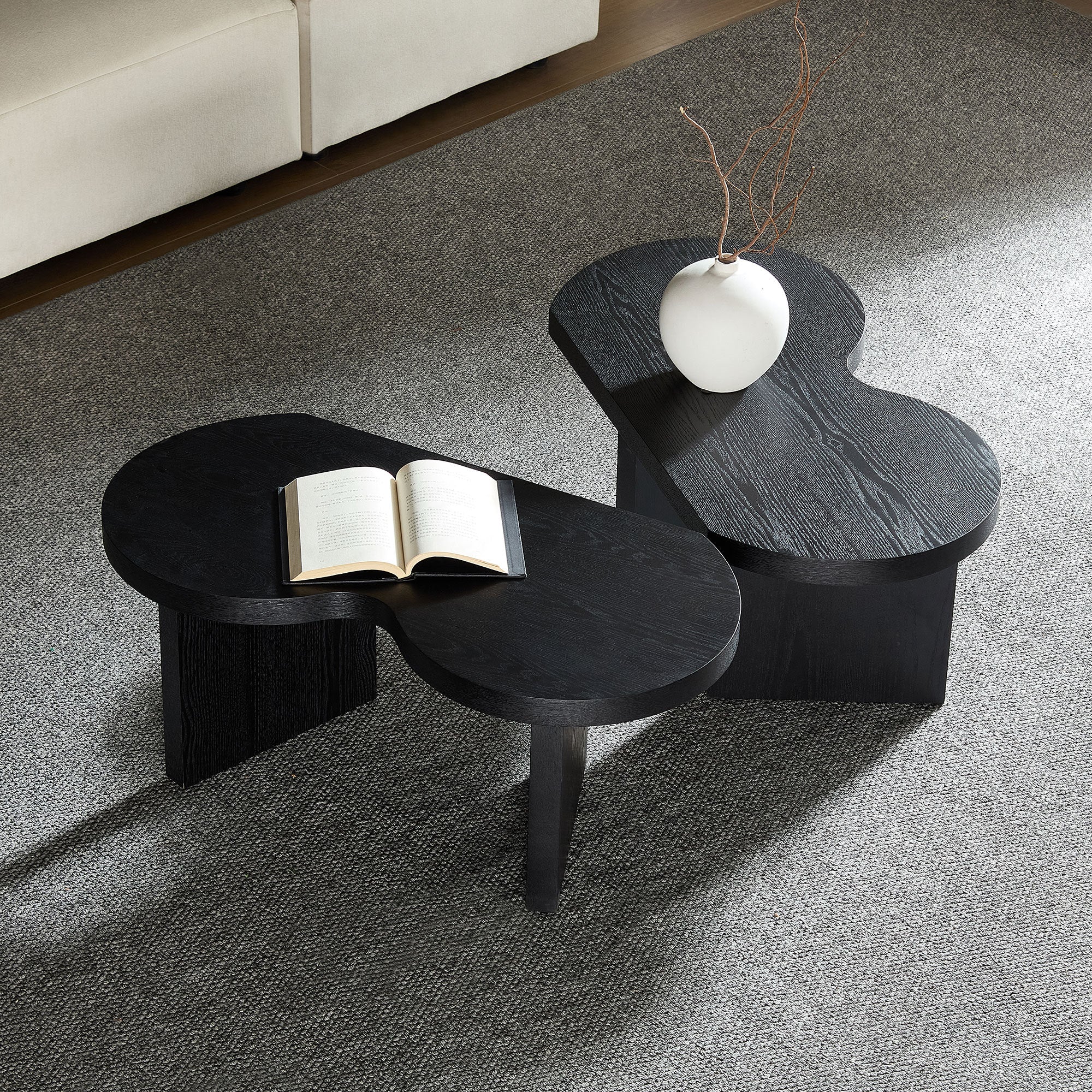 Modern Butterfly MDF Coffee Table, Used In Living Rooms, Bedrooms,