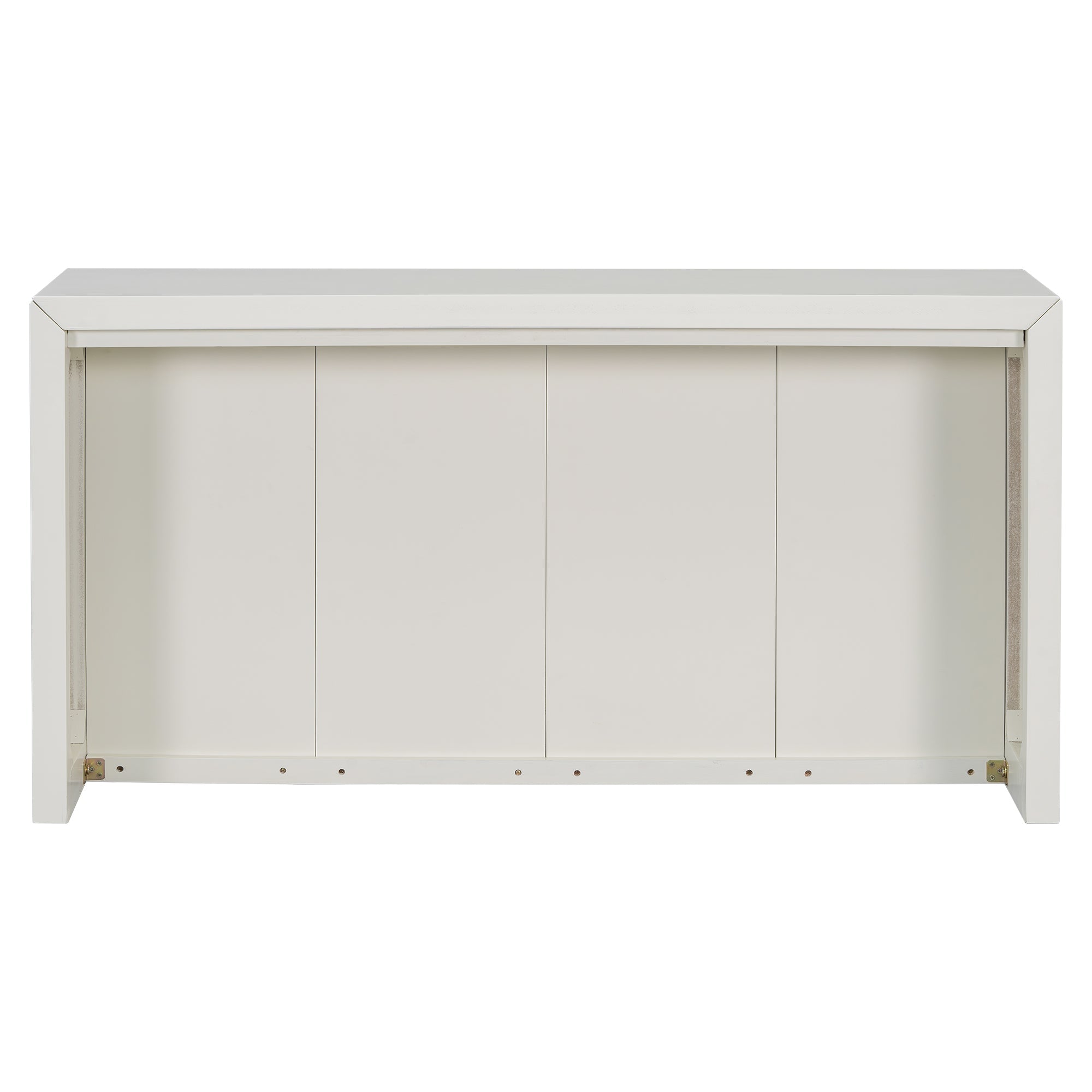 Acacia Wood Veneer Simple Entryway Table with Wavy Design,Suitable for