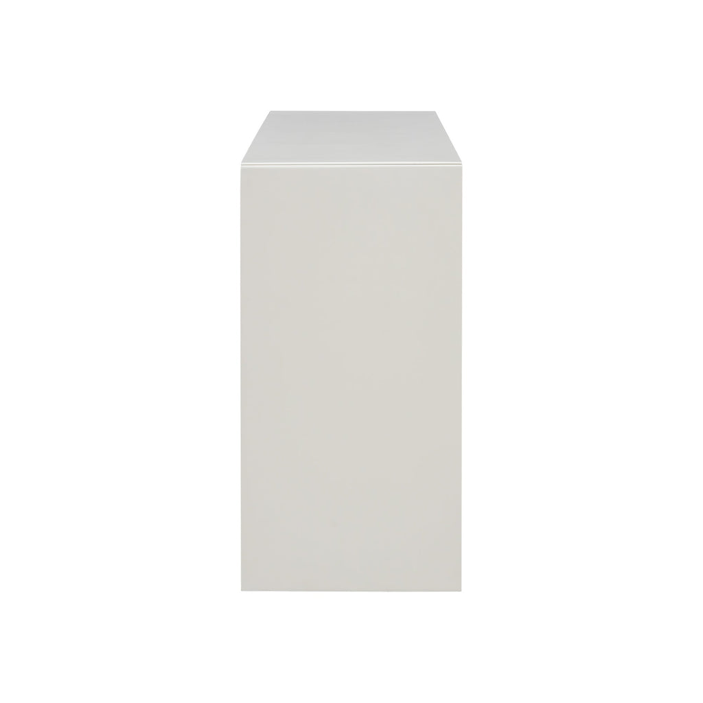 Acacia Wood Veneer Simple Entryway Table with Wavy Design,Suitable for