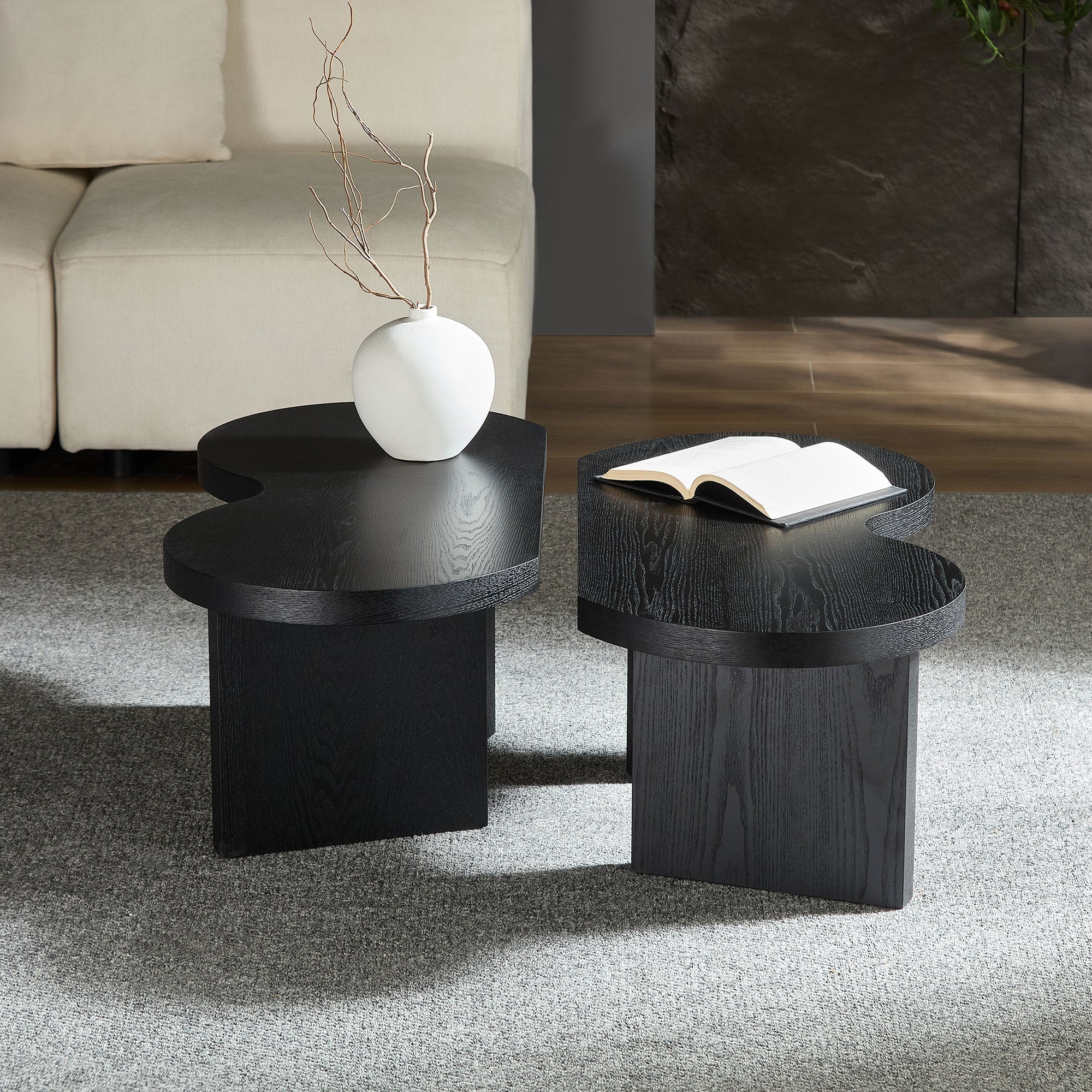 Modern Butterfly MDF Coffee Table, Used In Living Rooms, Bedrooms,