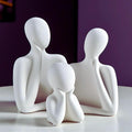 Abstract Family Resin Sculpture Set